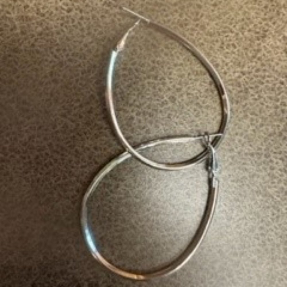 Silver Hoops